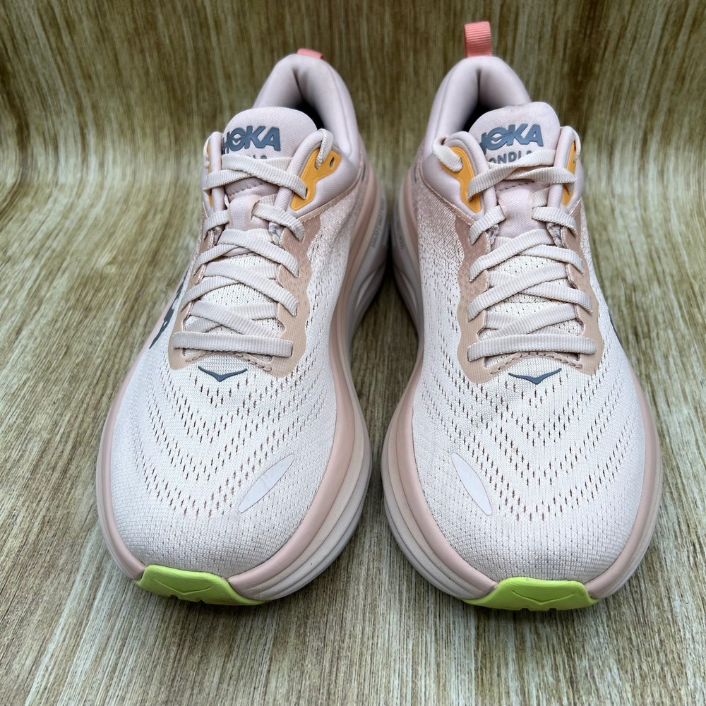 Hoka One One Bondi 8 Women's Size 8 Cream Vanilla Running Shoes 1127952 CMV - Picture 2 of 10